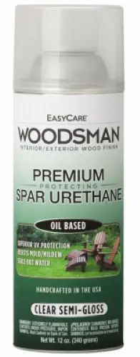 Woodsman Sv23-Aer 12 Oz Can Of Indoor / Outdoor Oil Based Clear Semi-Gloss Spar Urethane - Quantity Of 6 1