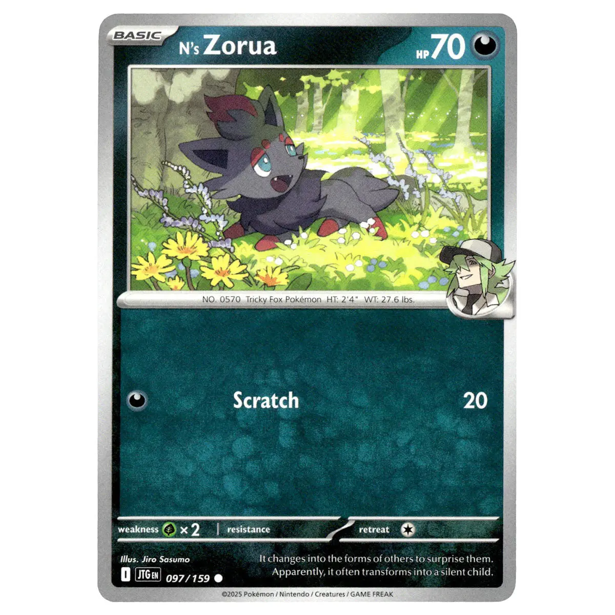 N's Zorua #097/159 Pokémon Sv09: Journey Together 1