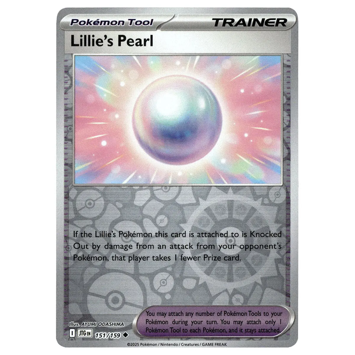 Lillie's Pearl #151/159 Pokémon Sv09: Journey Together Reverse Holo 1