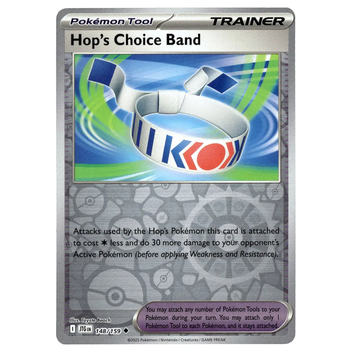 Hop's Choice Band #148/159 Pokémon Sv09: Journey Together Reverse Holo 1