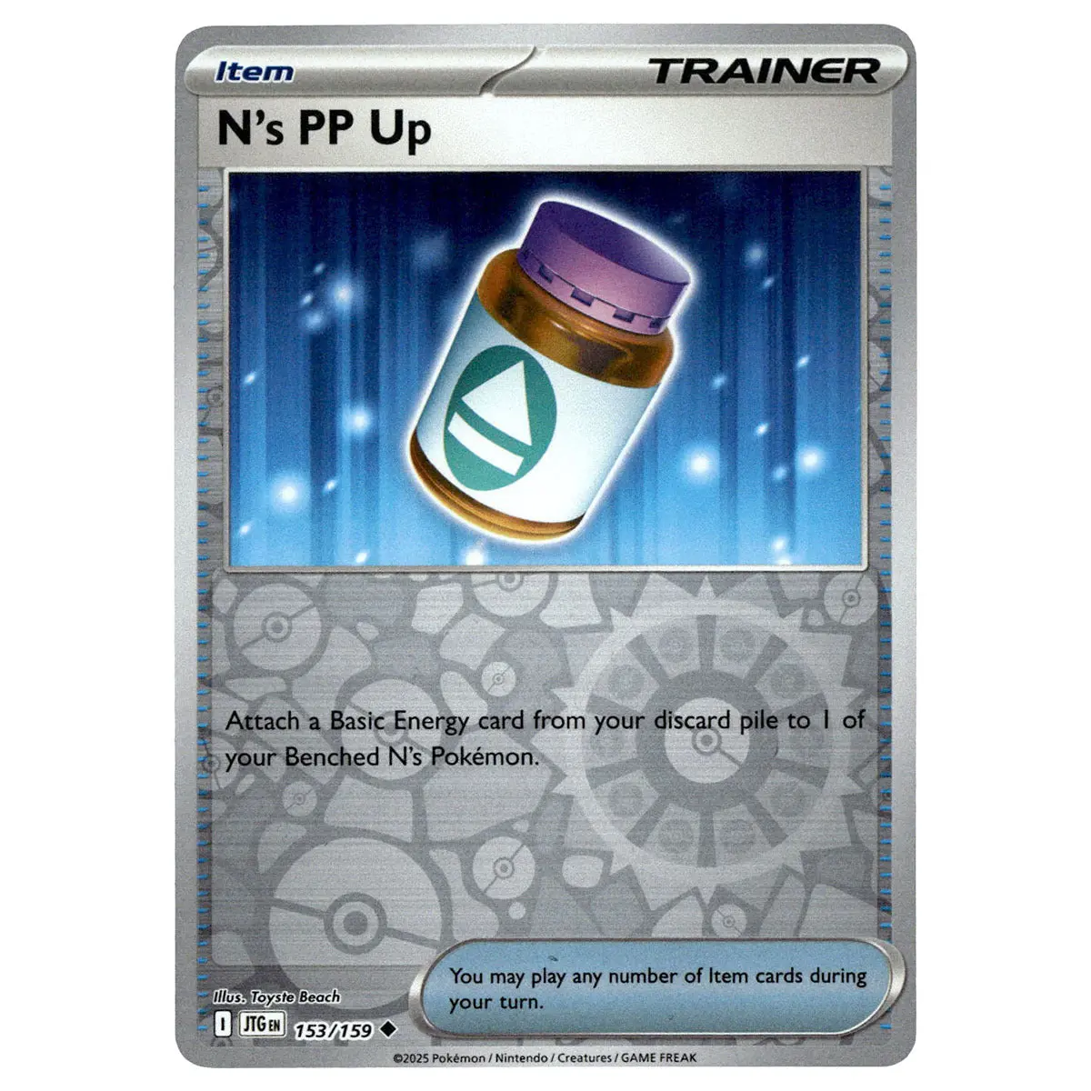 N's Pp Up #153/159 Pokémon Sv09: Journey Together Reverse Holo 1