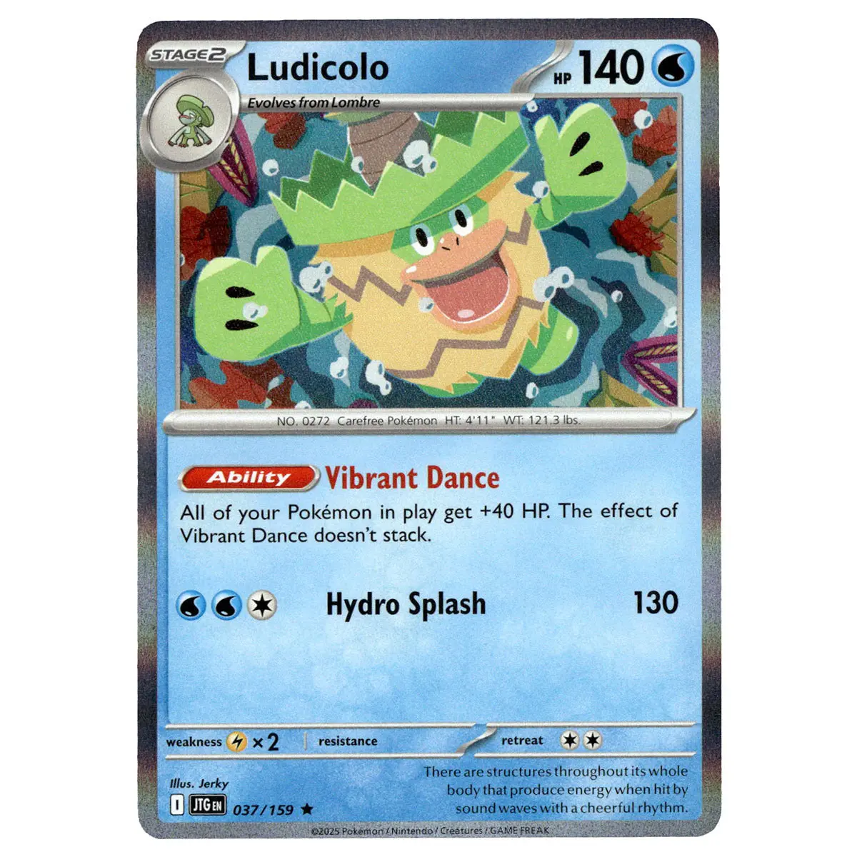 Ludicolo #037/159 Pokémon Sv09: Journey Together 1
