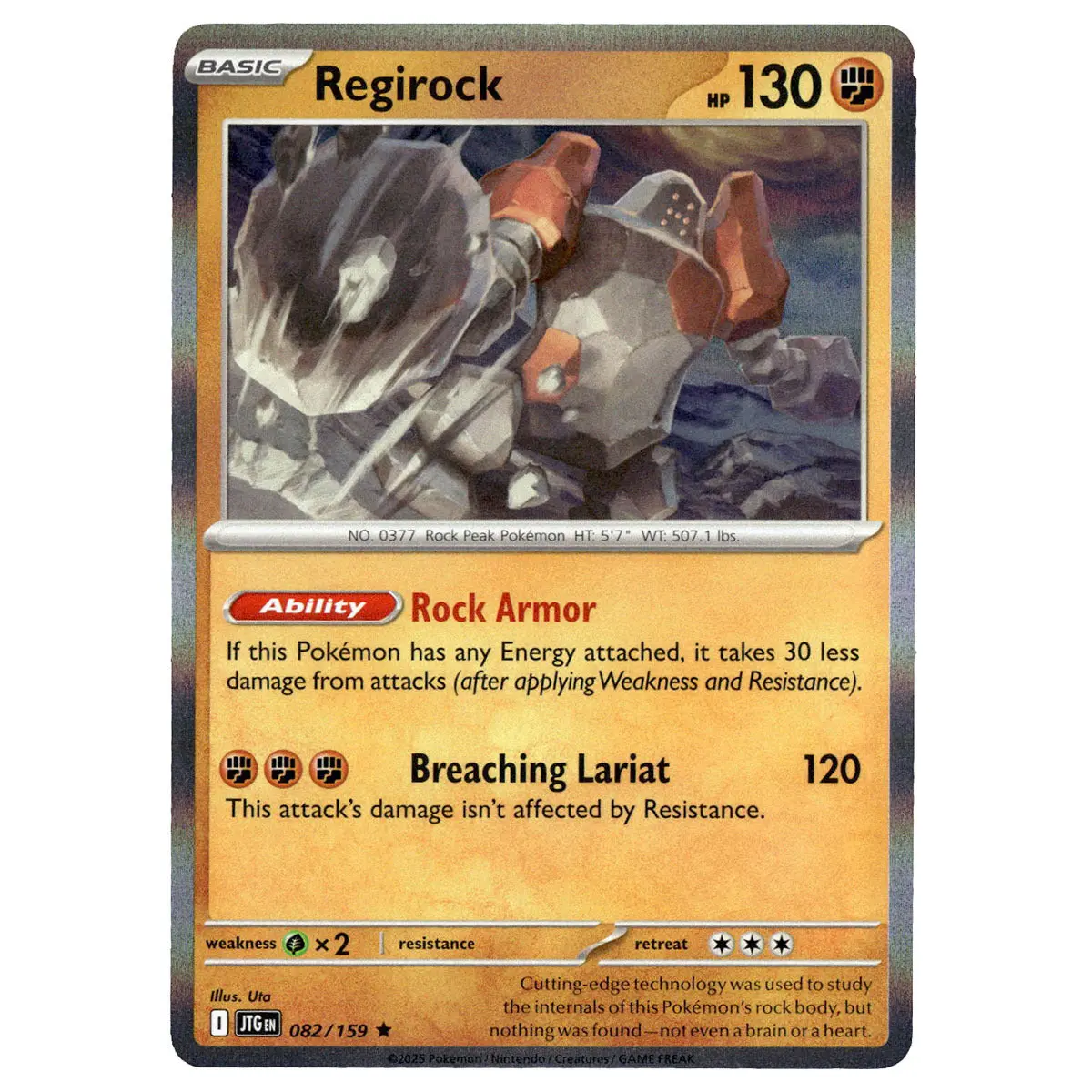 Regirock #082/159 Pokémon Sv09: Journey Together 1