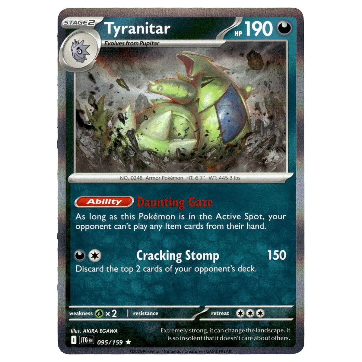 Tyranitar #095/159 Pokémon Sv09: Journey Together 1
