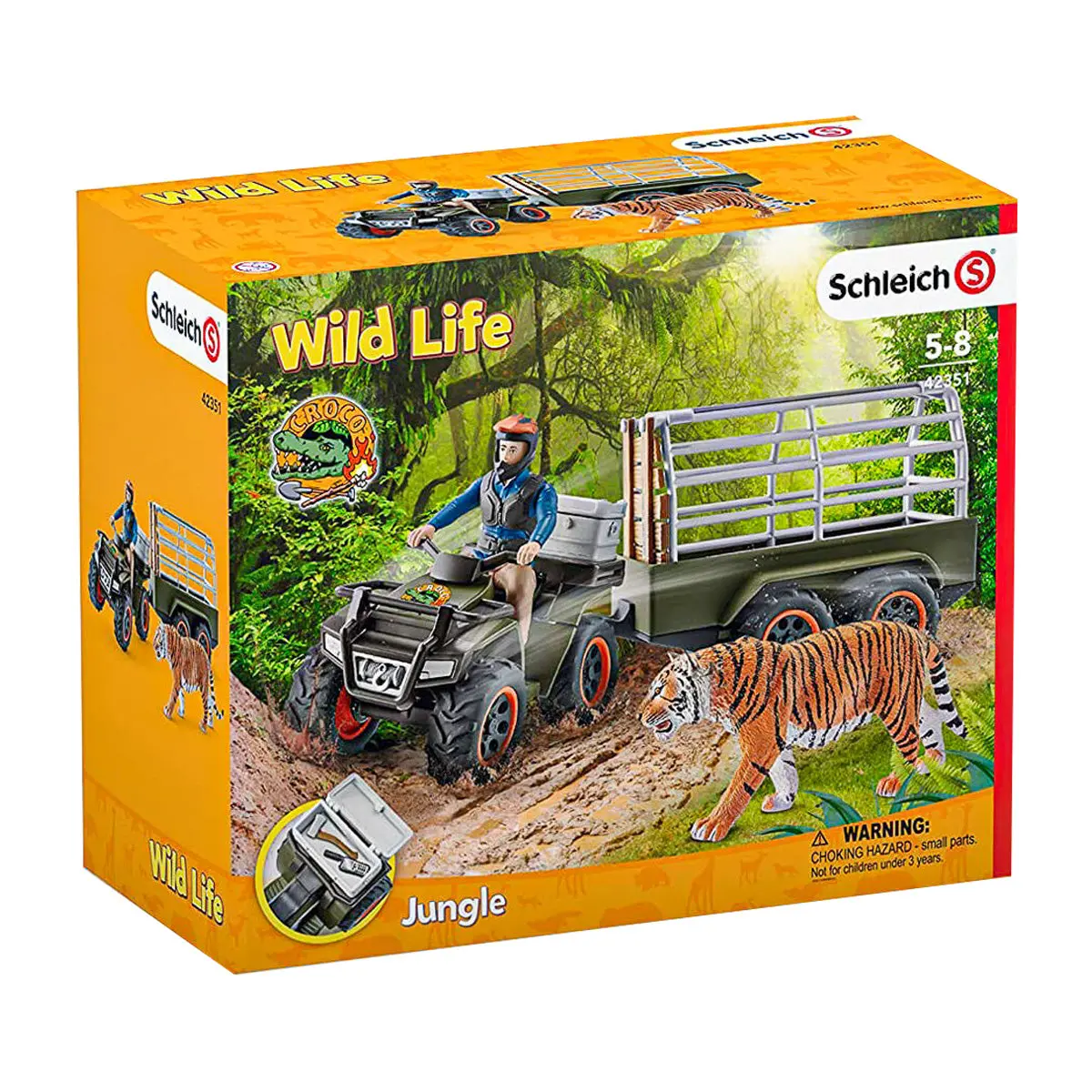 Schleich Quad Bike With Trailer And Ranger 1
