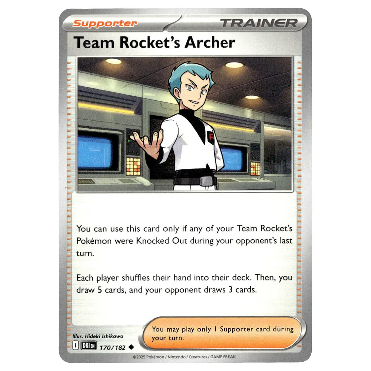 Team Rocket's Archer #170/182 Pokémon Sv10: Destined Rivals 1