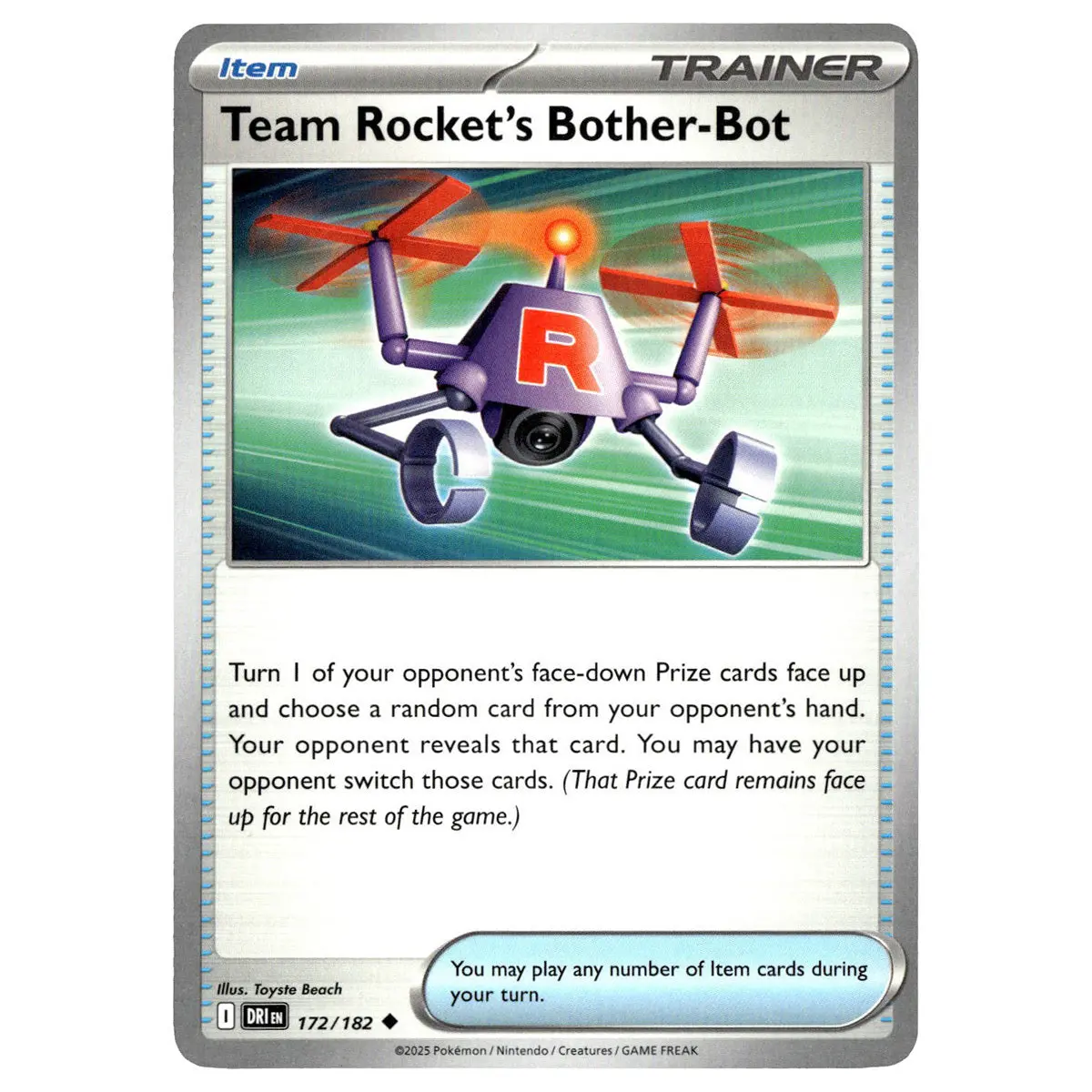 Team Rocket's Bother Bot #172/182 Pokémon Sv10: Destined Rivals 1