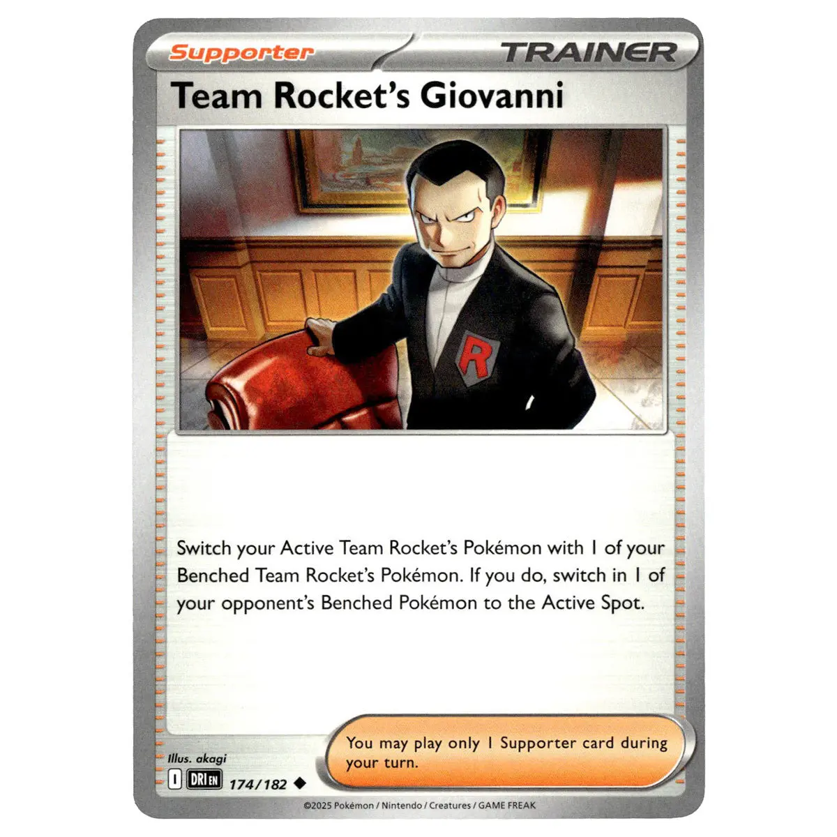 Team Rocket's Giovanni #174/182 Pokémon Sv10: Destined Rivals 1