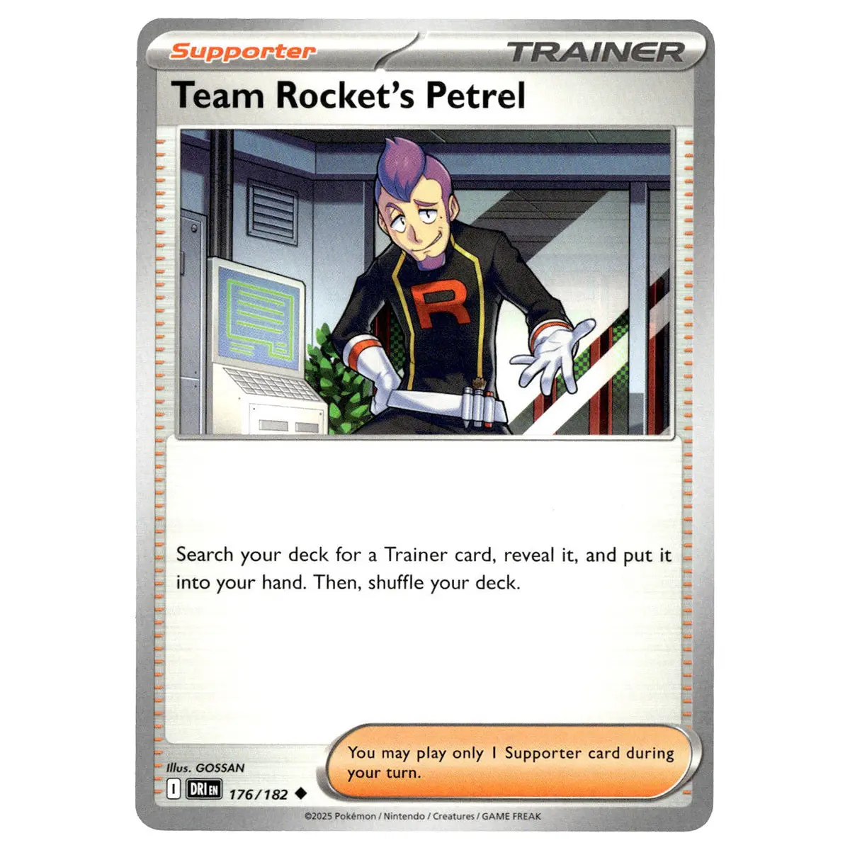 Team Rocket's Petrel #176/182 Pokémon Sv10: Destined Rivals 1