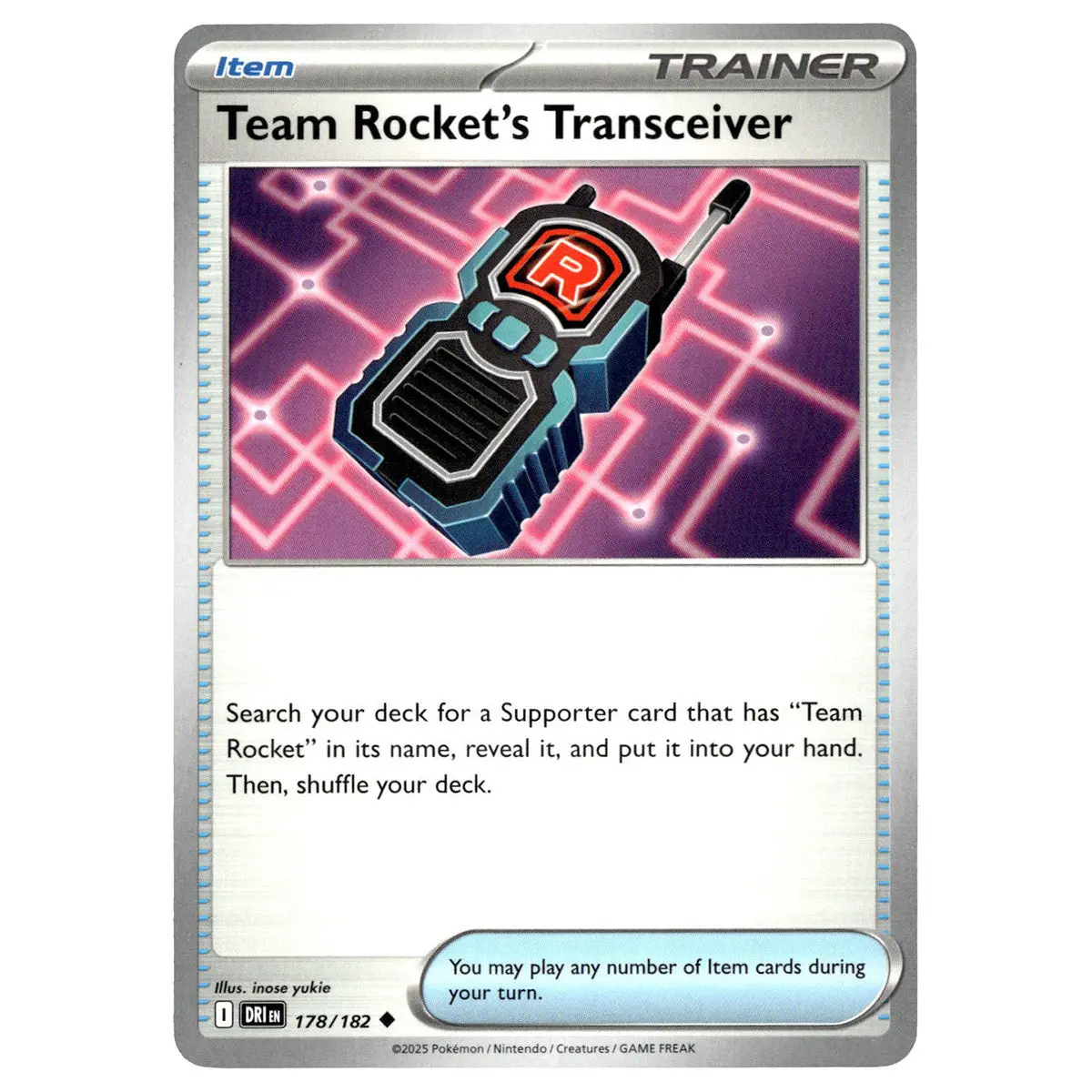 Team Rocket's Transceiver #178/182 Pokémon Sv10: Destined Rivals 1