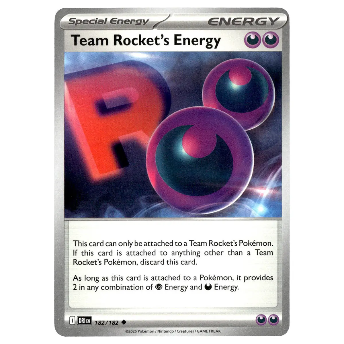 Team Rocket's Energy #182/182 Pokémon Sv10: Destined Rivals 1