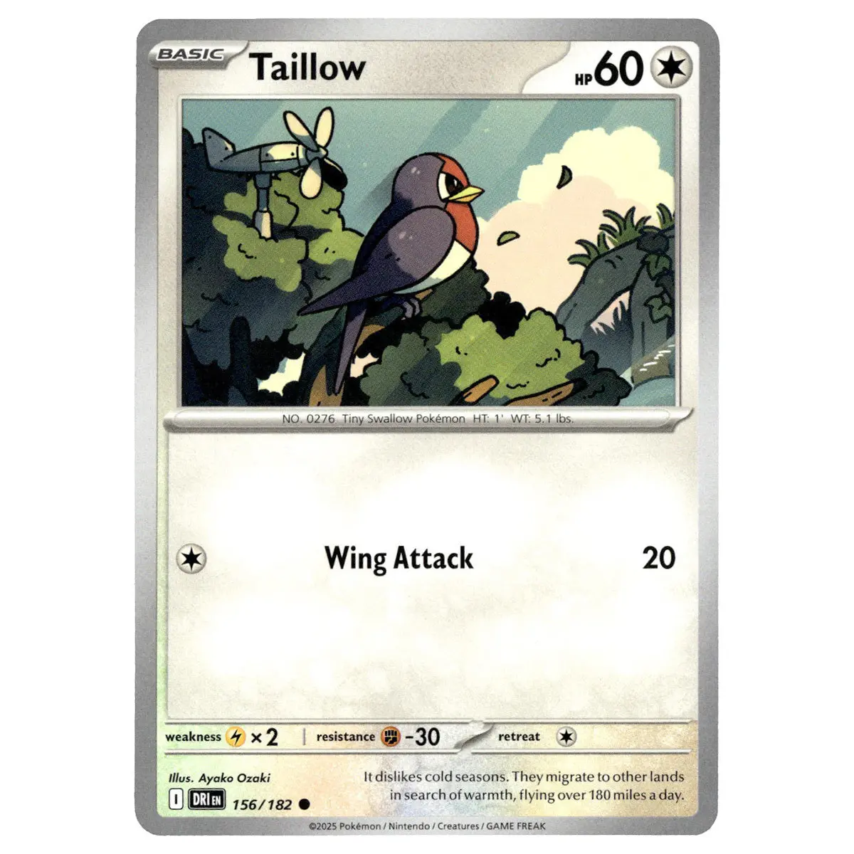 Taillow #156/182 Pokémon Sv10: Destined Rivals 1