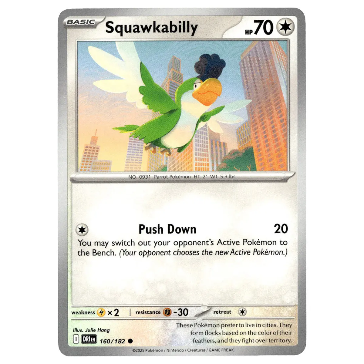 Squawkabilly #160/182 Pokémon Sv10: Destined Rivals 1