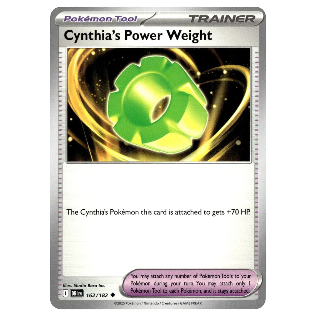 Cynthia's Power Weight #162/182 Pokémon Sv10: Destined Rivals 1