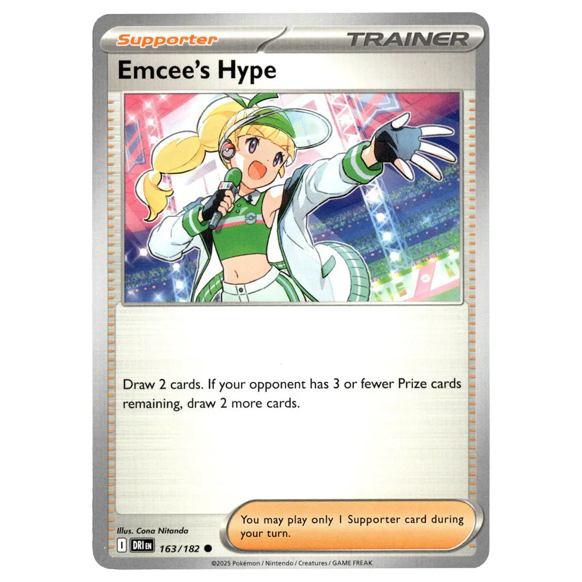 Emcee's Hype #163/182 Pokémon Sv10: Destined Rivals 1