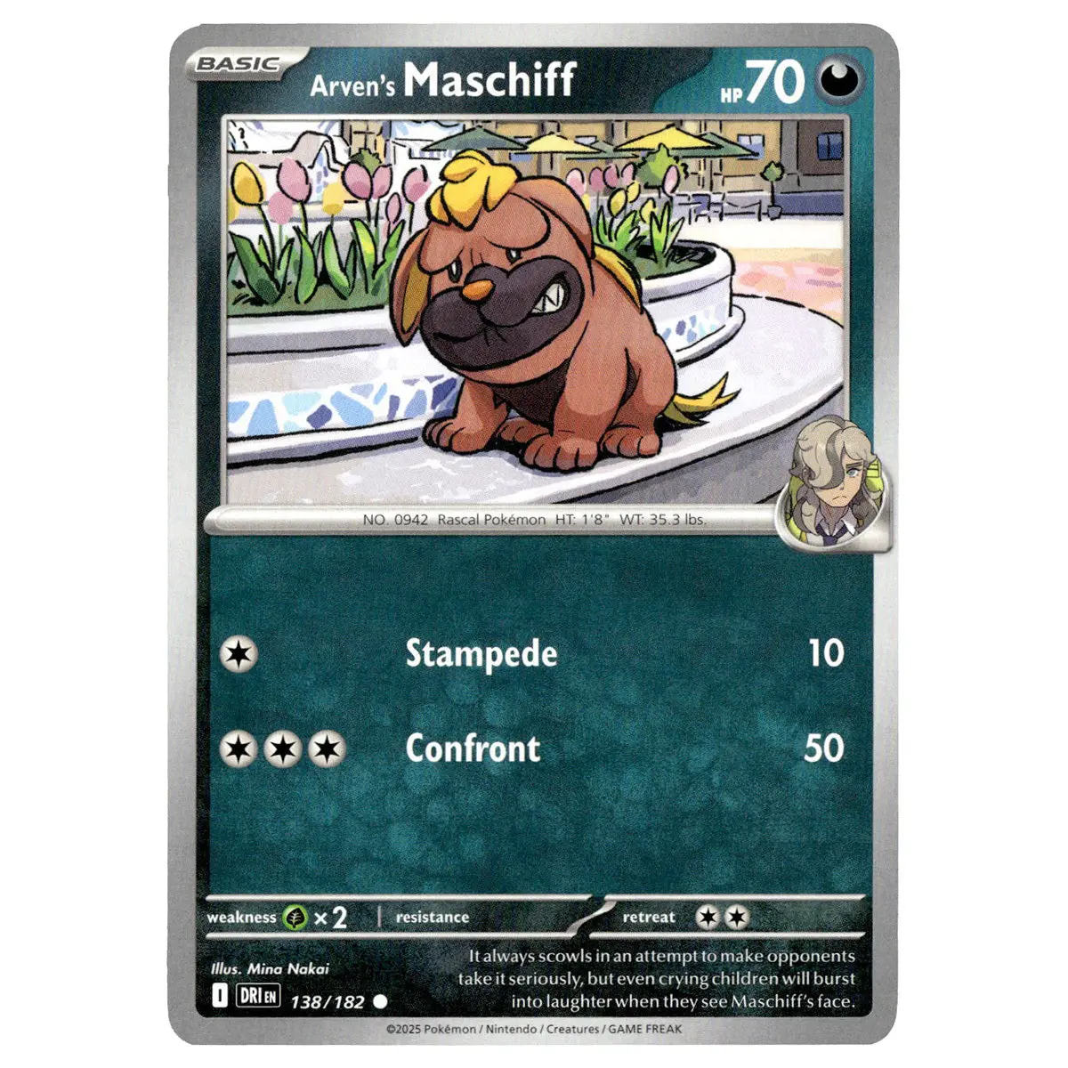 Arven's Maschiff #138/182 Pokémon Sv10: Destined Rivals 1