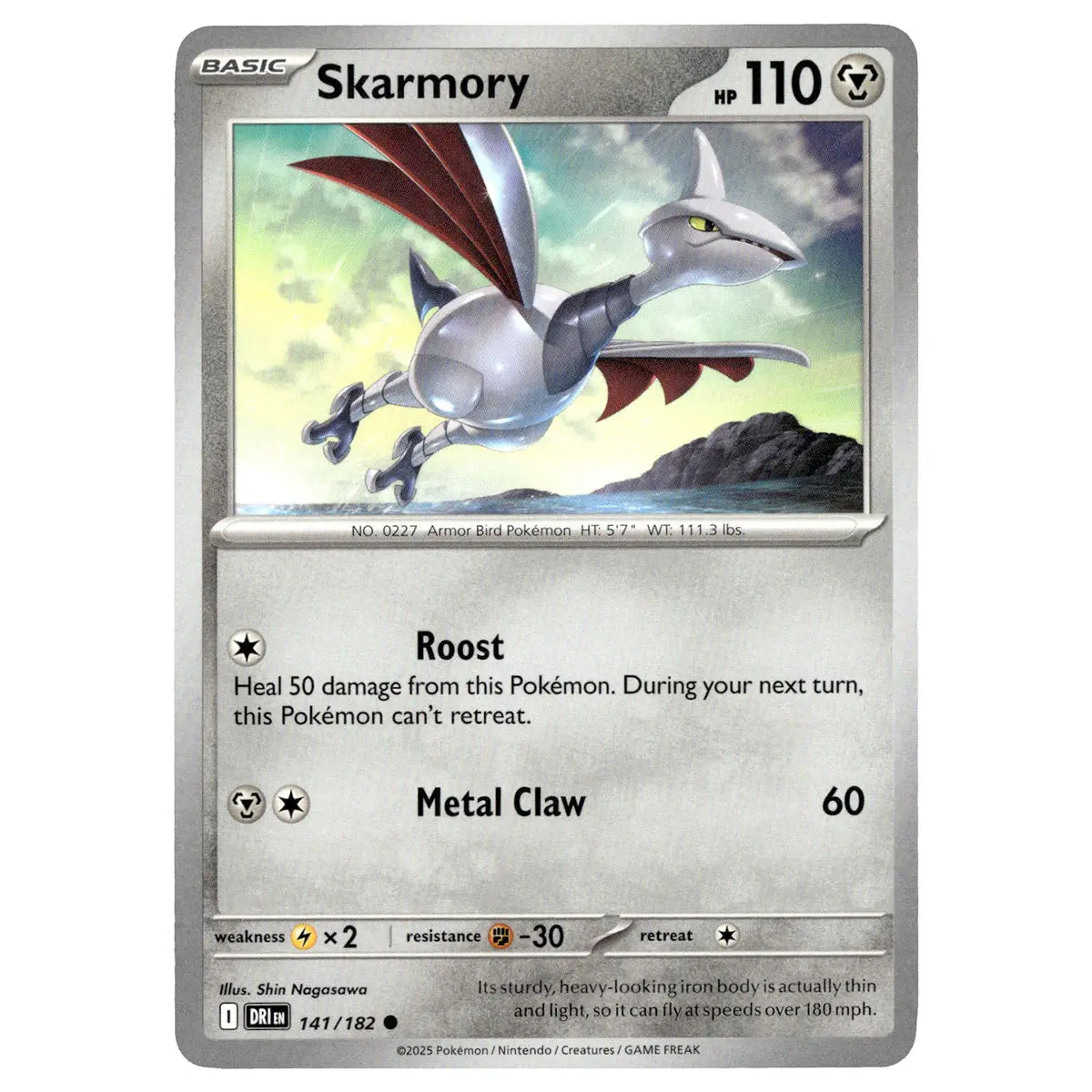 Skarmory #141/182 Pokémon Sv10: Destined Rivals 1