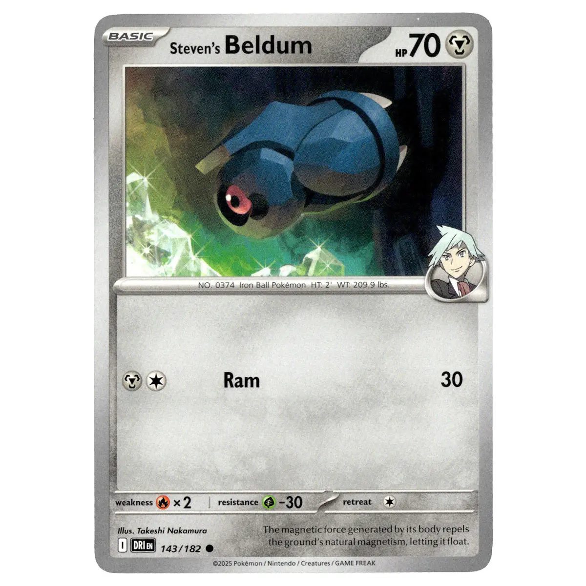 Steven's Beldum #143/182 Pokémon Sv10: Destined Rivals 1