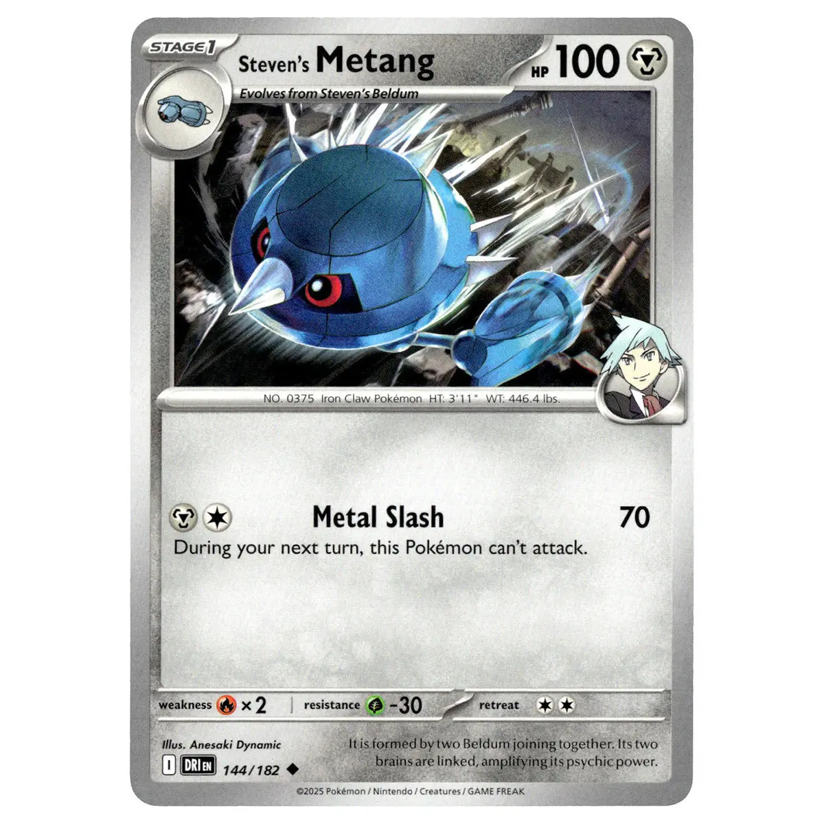Steven's Metang #144/182 Pokémon Sv10: Destined Rivals 1