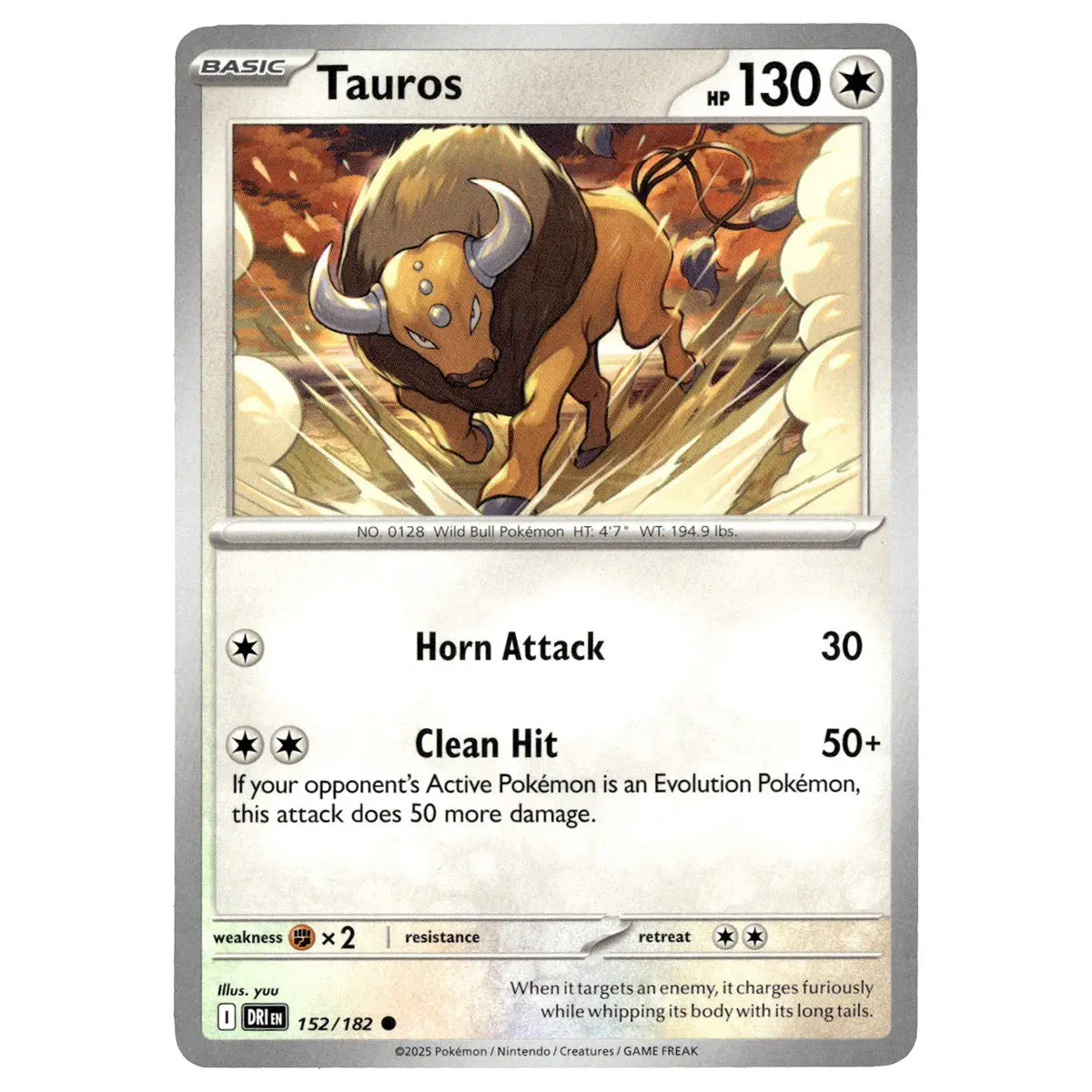 Tauros #152/182 Pokémon Sv10: Destined Rivals 1