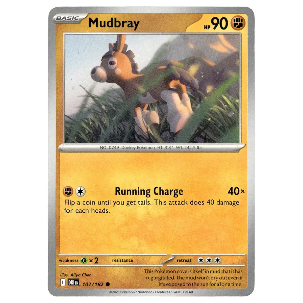 Mudbray #107/182 Pokémon Sv10: Destined Rivals 1