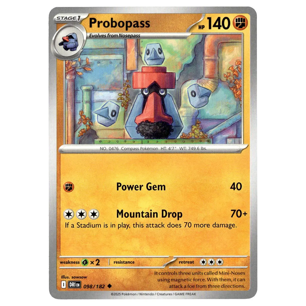 Probopass #098/182 Pokémon Sv10: Destined Rivals 1
