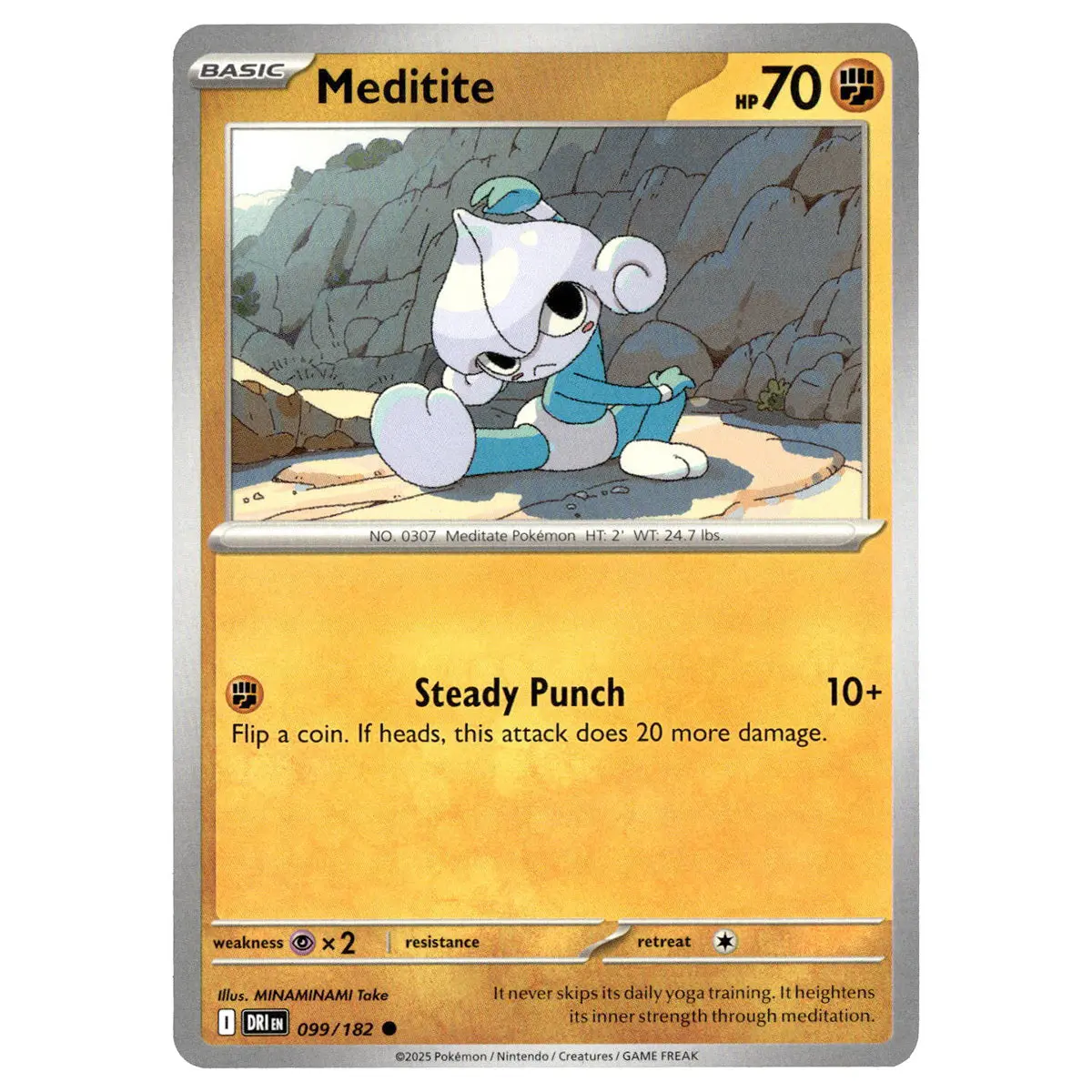 Meditite #099/182 Pokémon Sv10: Destined Rivals 1