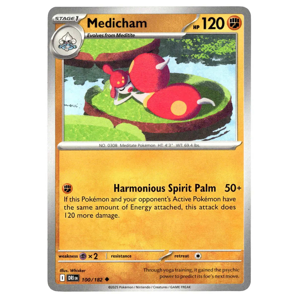 Medicham #100/182 Pokémon Sv10: Destined Rivals 1