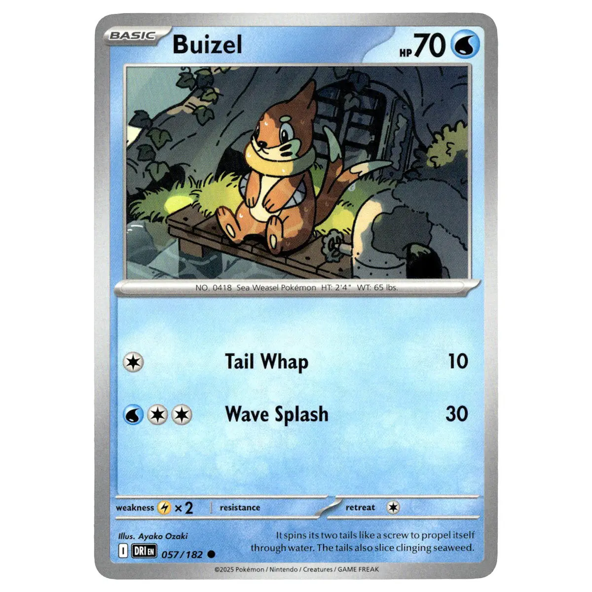 Buizel #057/182 Pokémon Sv10: Destined Rivals 1