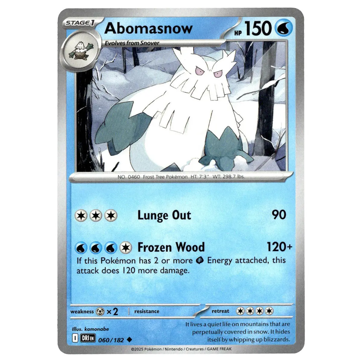 Abomasnow #060/182 Pokémon Sv10: Destined Rivals 1