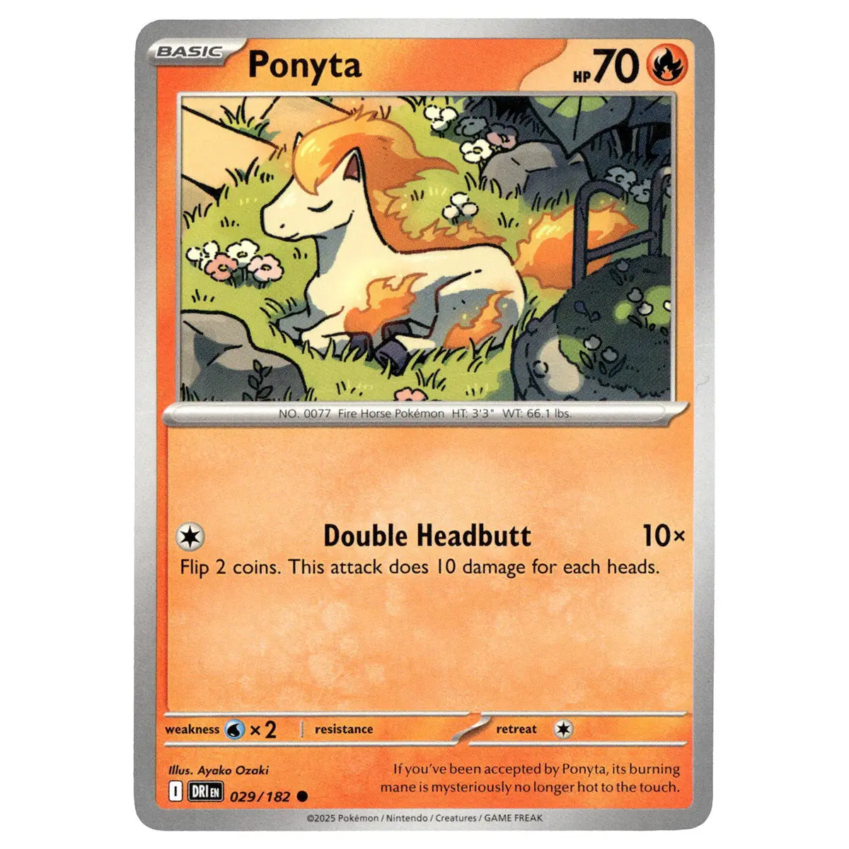 Ponyta #029/182 Pokémon Sv10: Destined Rivals 1