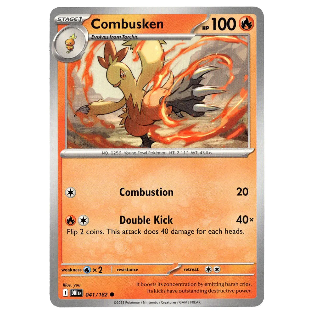 Combusken #041/182 Pokémon Sv10: Destined Rivals 1