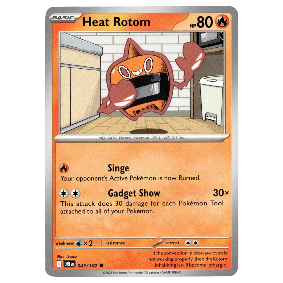 Heat Rotom #043/182 Pokémon Sv10: Destined Rivals 1