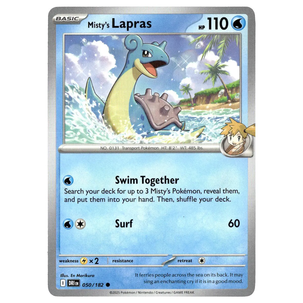 Misty's Lapras #050/182 Pokémon Sv10: Destined Rivals 1