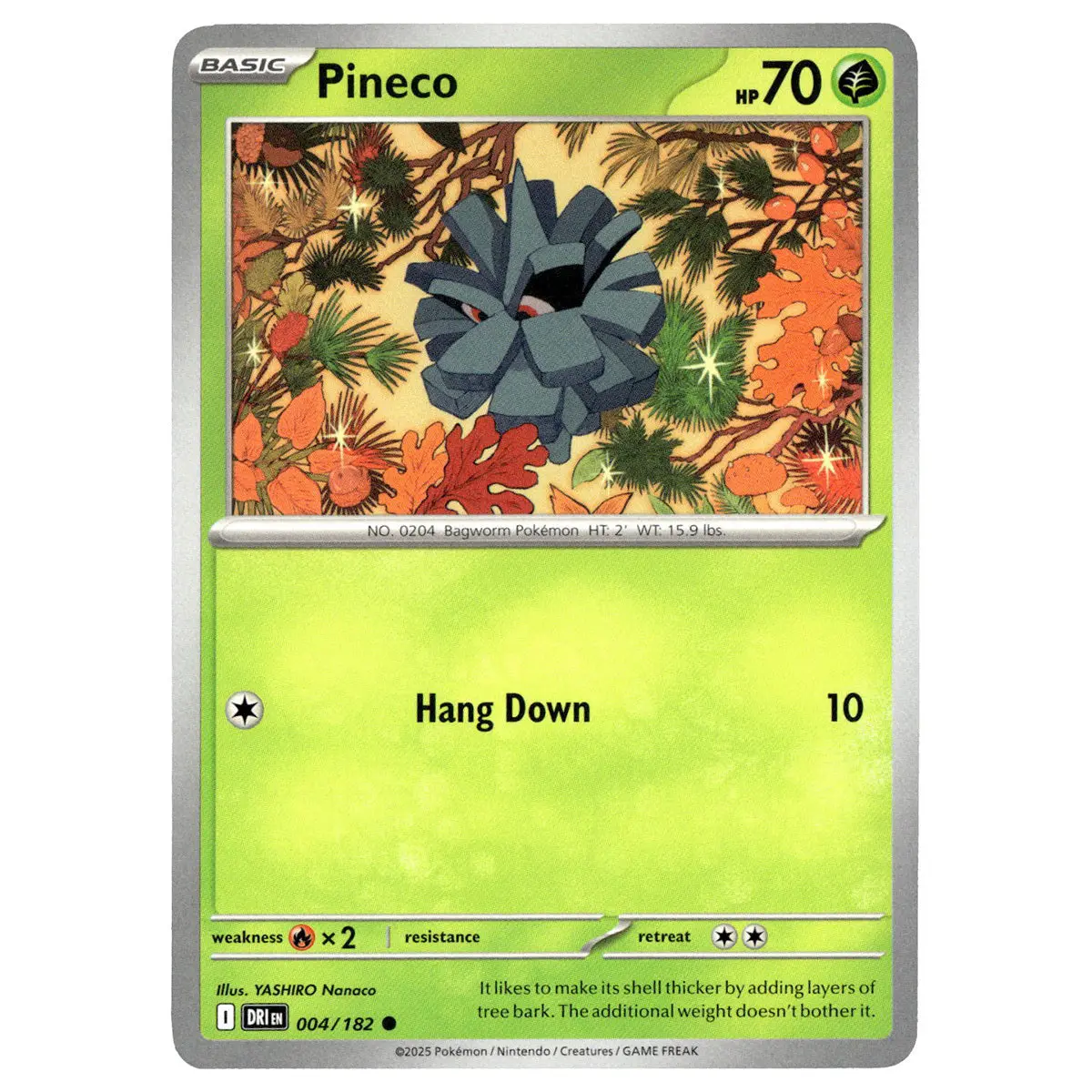 Pineco #004/182 Pokémon Sv10: Destined Rivals 1