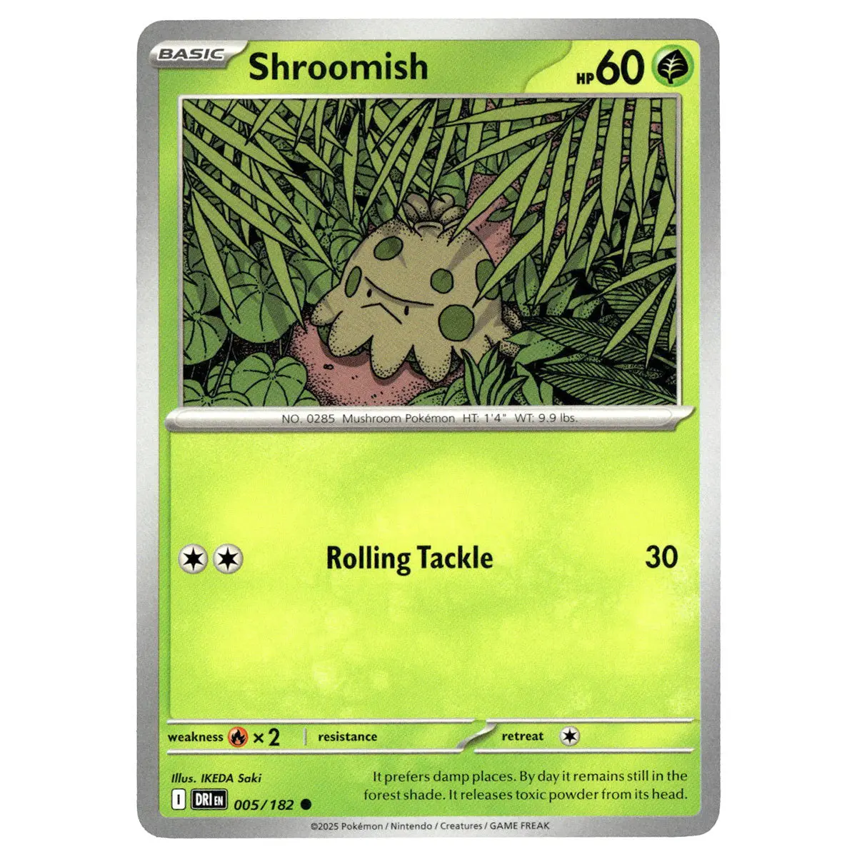 Shroomish #005/182 Pokémon Sv10: Destined Rivals 1