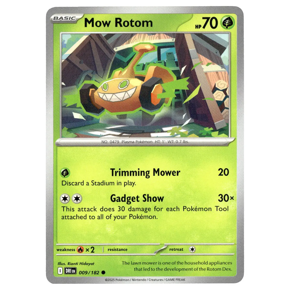 Mow Rotom #009/182 Pokémon Sv10: Destined Rivals 1