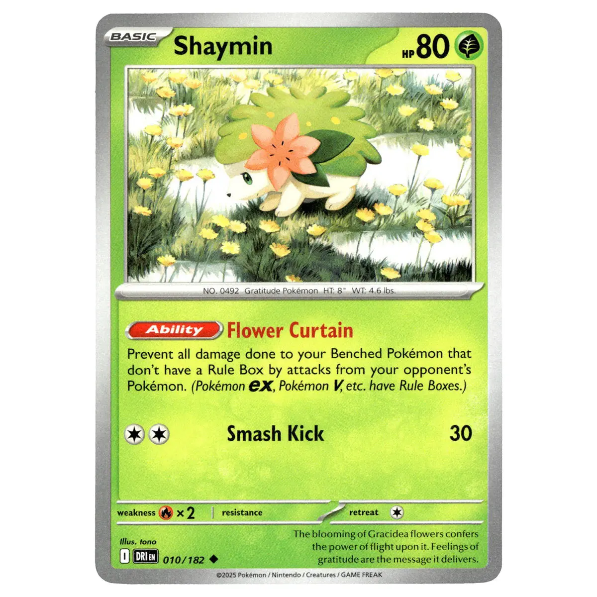 Shaymin #010/182 Pokémon Sv10: Destined Rivals 1
