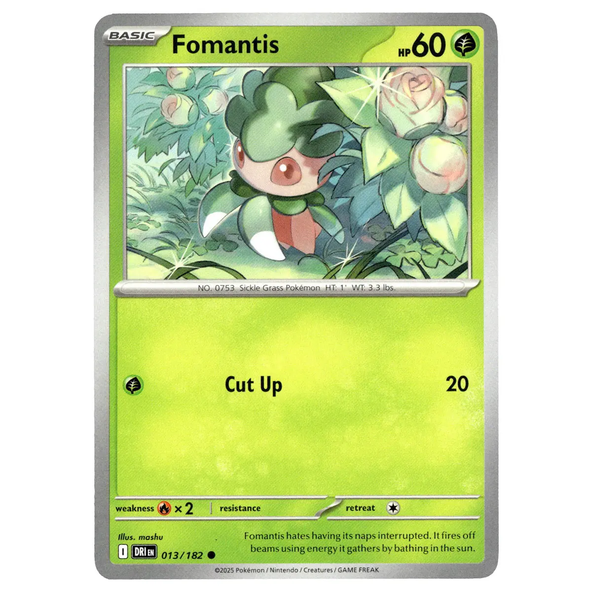 Fomantis #013/182 Pokémon Sv10: Destined Rivals 1