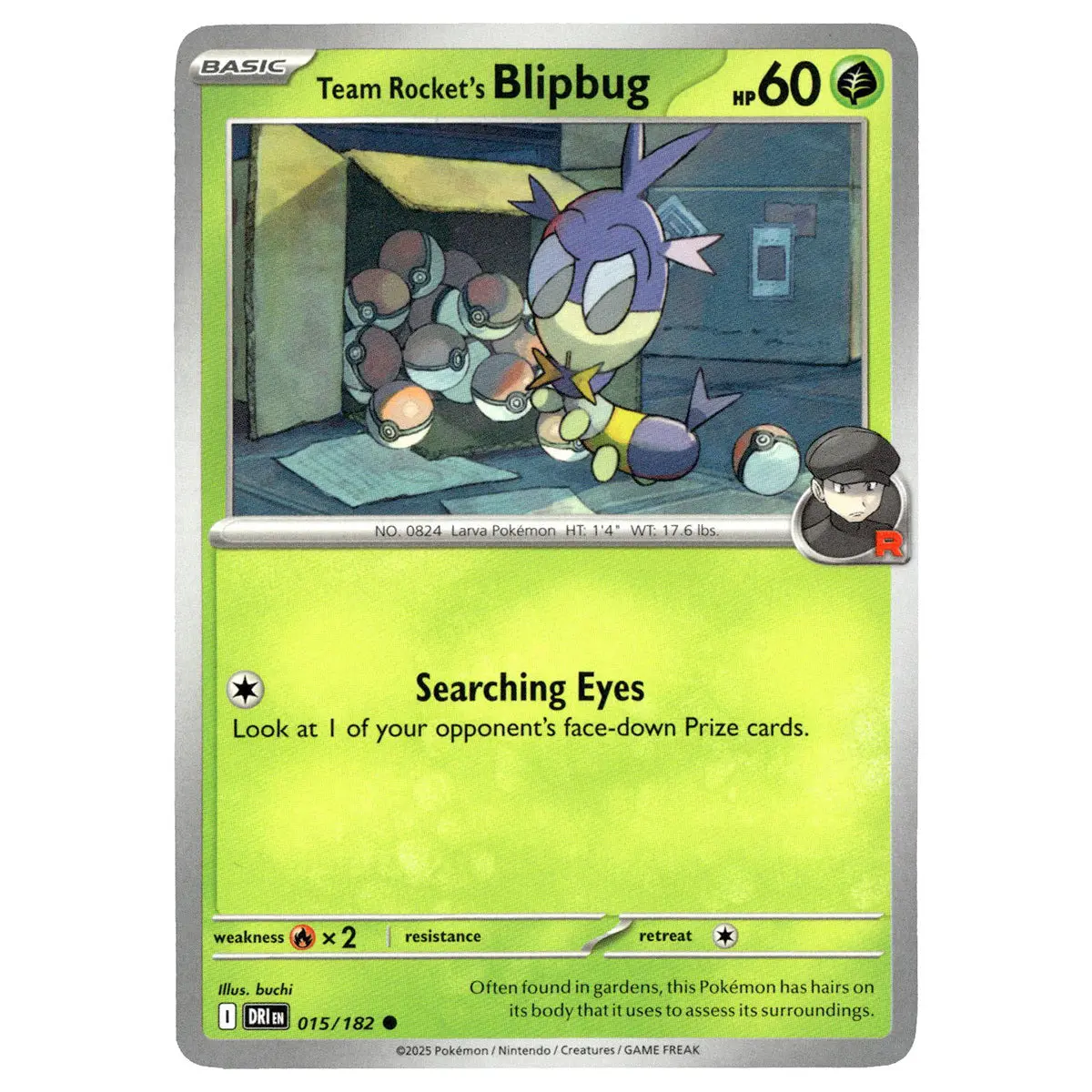 Team Rocket's Blipbug #015/182 Pokémon Sv10: Destined Rivals 1