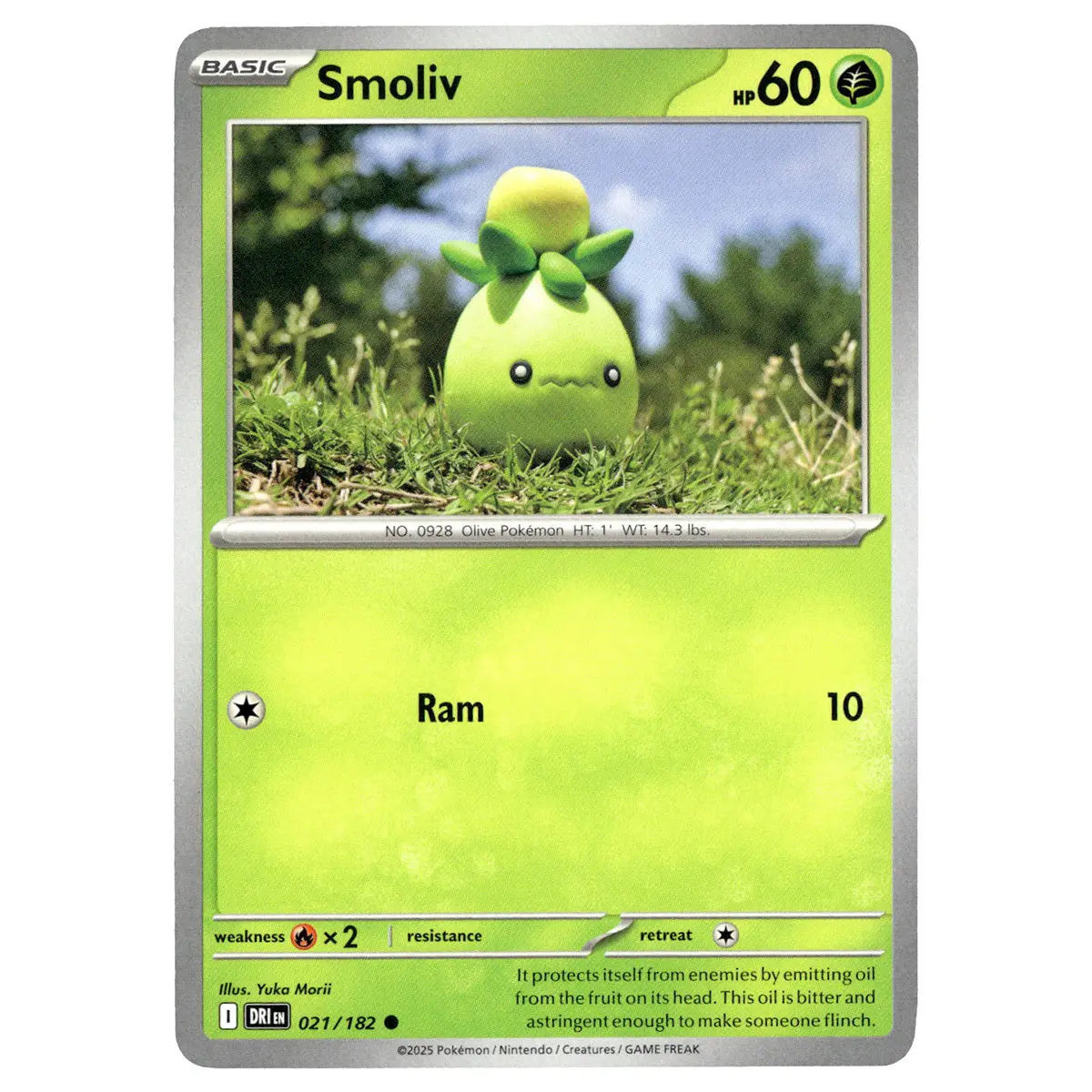 Smoliv #021/182 Pokémon Sv10: Destined Rivals 1