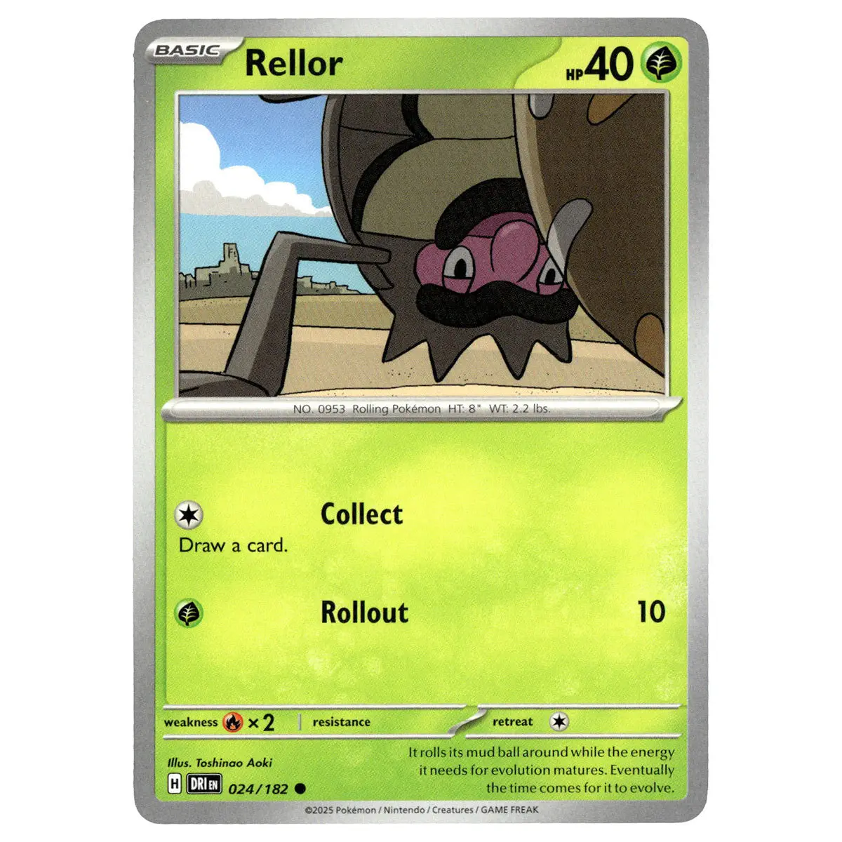 Rellor #024/182 Pokémon Sv10: Destined Rivals 1