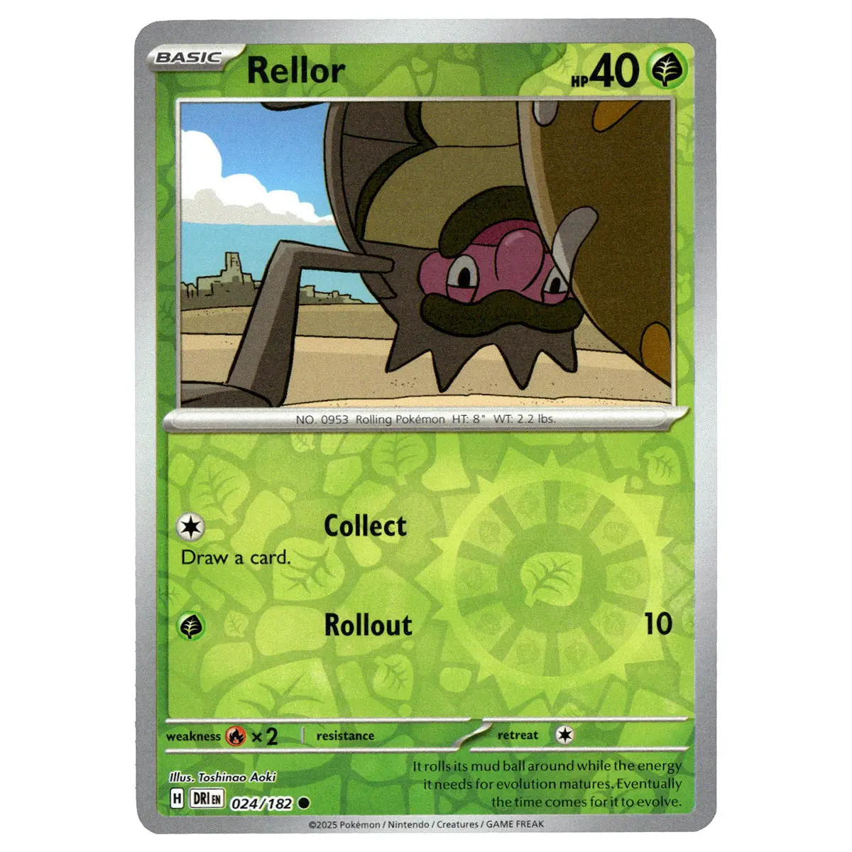 Rellor #024/182 Pokémon Sv10: Destined Rivals Reverse Holo 1