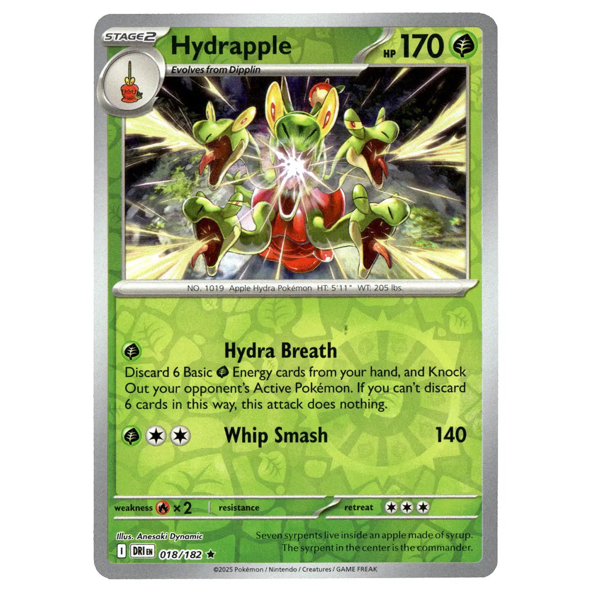 Hydrapple #018/182 Pokémon Sv10: Destined Rivals Reverse Holo 1