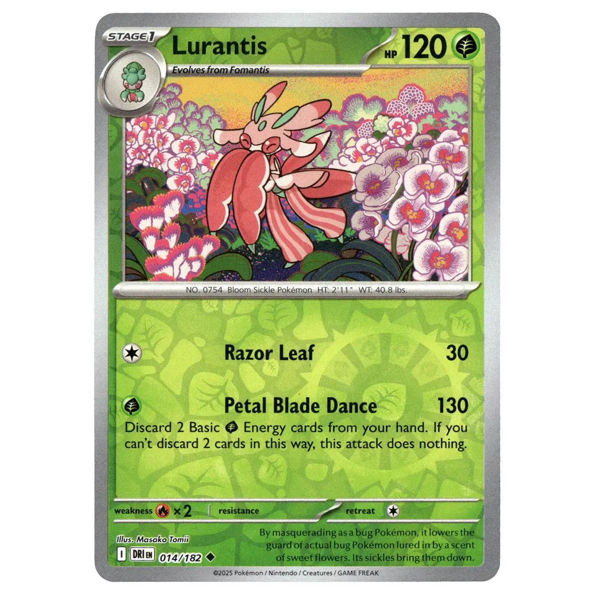 Lurantis #014/182 Pokémon Sv10: Destined Rivals Reverse Holo 1
