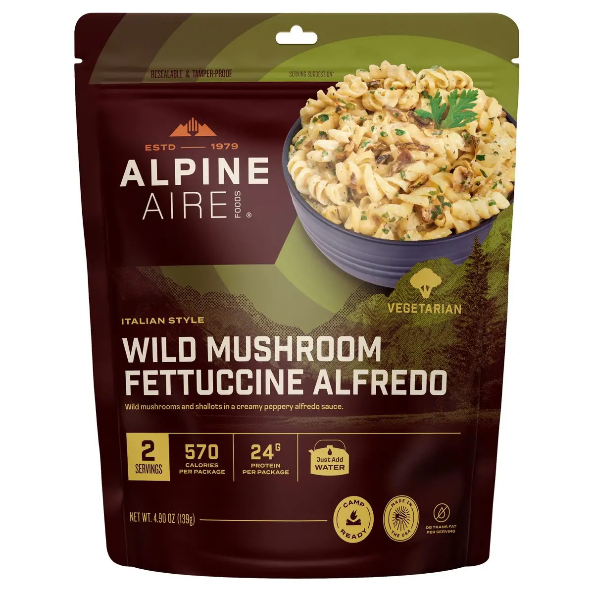 Alpine Aire Wild Mushroom Fettuccine Alfredo 1