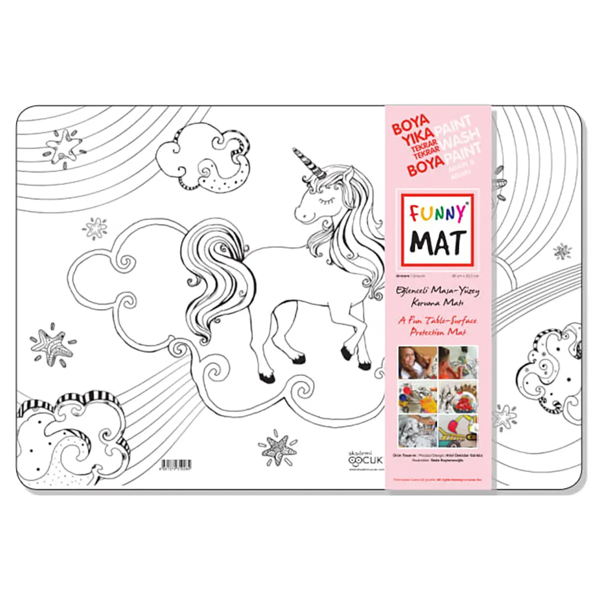 Funny Mat Unicorn Colouring Protection Mat 1