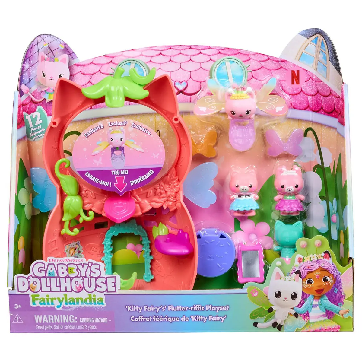 Gabby's Dollhouse Kitty Fairy's Flutter-Riffic Playset 1
