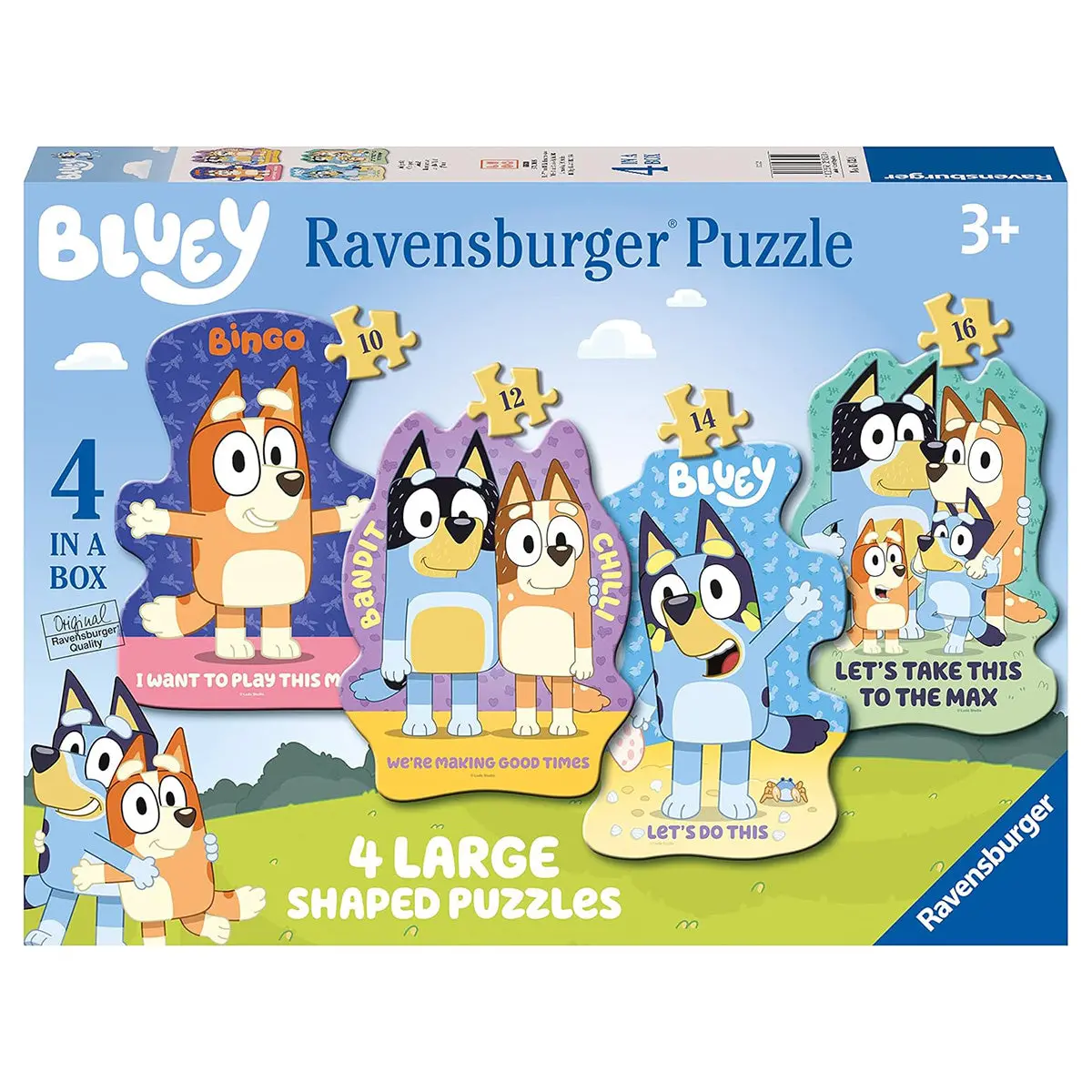 Ravensburger Bluey 4 Large Shaped Jigsaw Puzzles 1