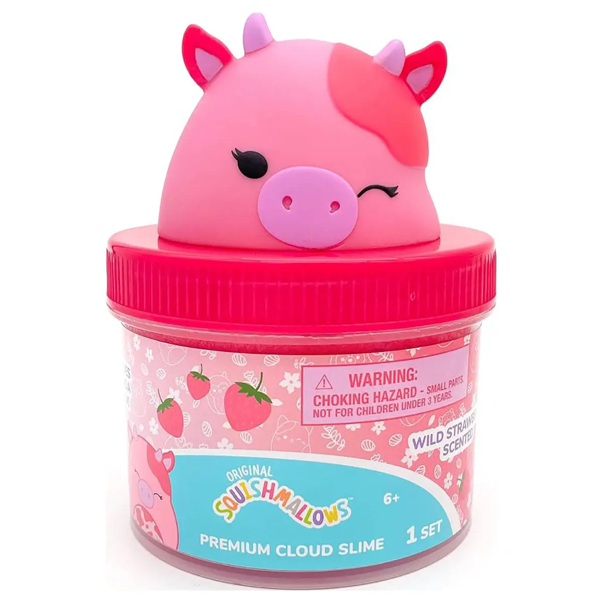 Squishmallows Premium Cloud Slime Jar The Cow 1